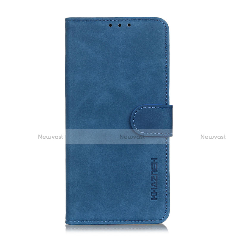 Leather Case Stands Flip Cover L06 Holder for Xiaomi Poco X3 NFC Blue