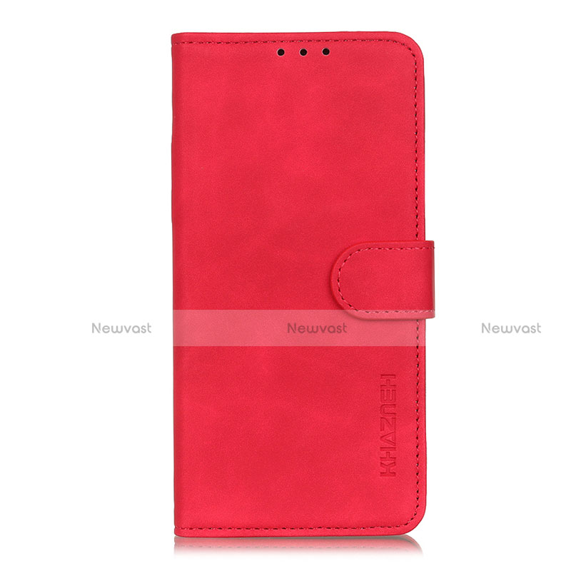 Leather Case Stands Flip Cover L06 Holder for Xiaomi Poco X3 Pro Red