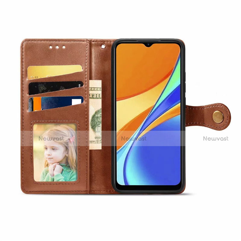 Leather Case Stands Flip Cover L06 Holder for Xiaomi Redmi 9C