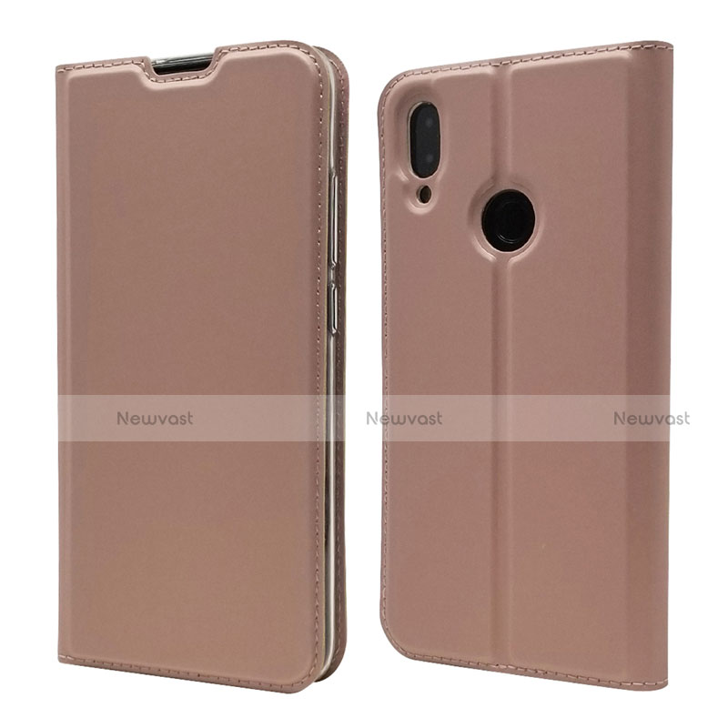 Leather Case Stands Flip Cover L06 Holder for Xiaomi Redmi Note 7 Rose Gold
