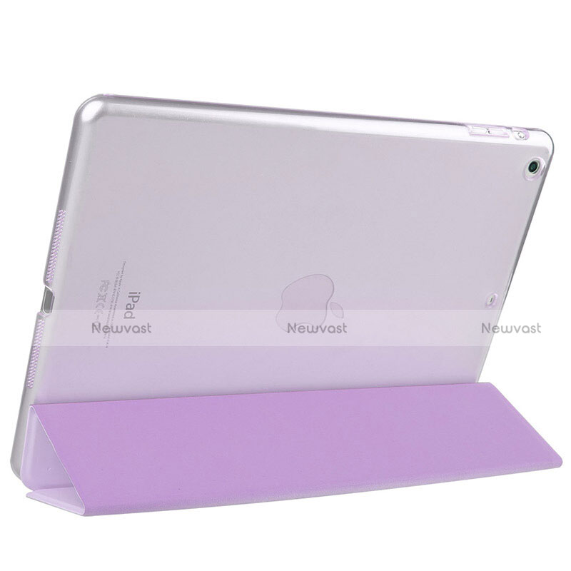 Leather Case Stands Flip Cover L07 for Apple iPad Mini 2 Purple