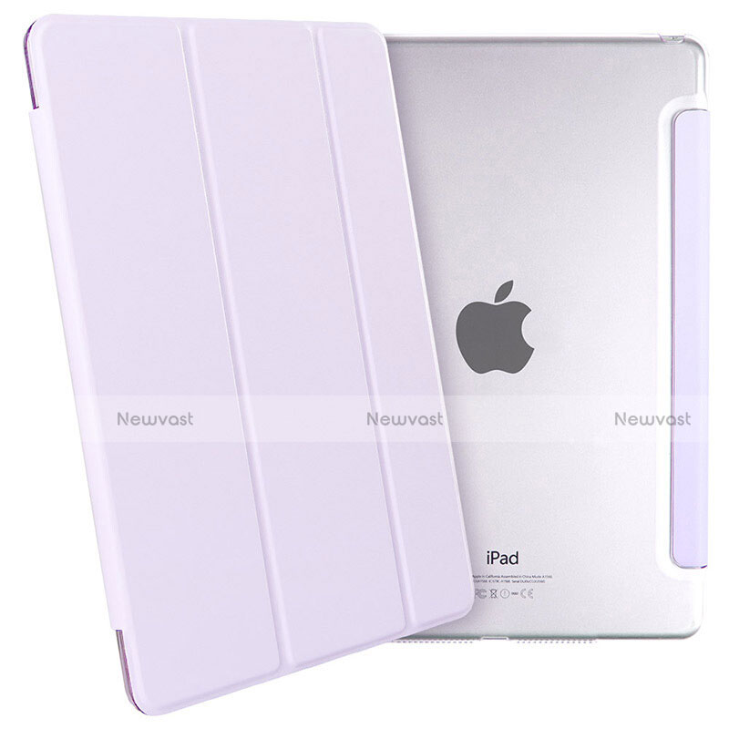 Leather Case Stands Flip Cover L07 for Apple iPad Mini Purple