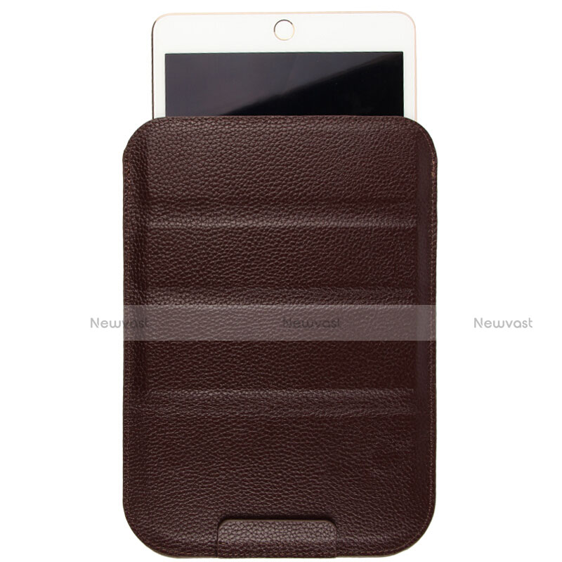 Leather Case Stands Flip Cover L07 for Huawei MediaPad M5 8.4 SHT-AL09 SHT-W09 Brown