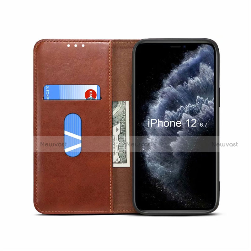 Leather Case Stands Flip Cover L07 Holder for Apple iPhone 12