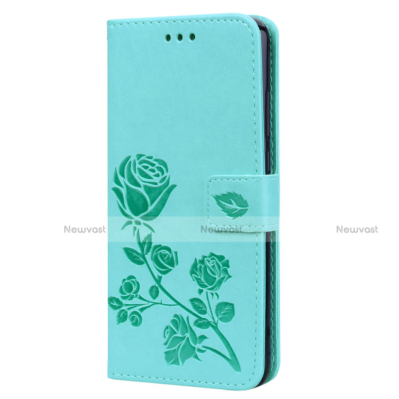 Leather Case Stands Flip Cover L07 Holder for Huawei Honor View 10 Lite Blue