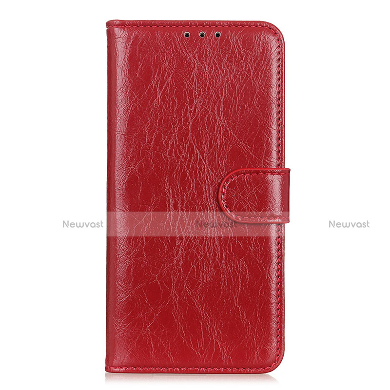 Leather Case Stands Flip Cover L07 Holder for Huawei Mate 40 Pro+ Plus Red