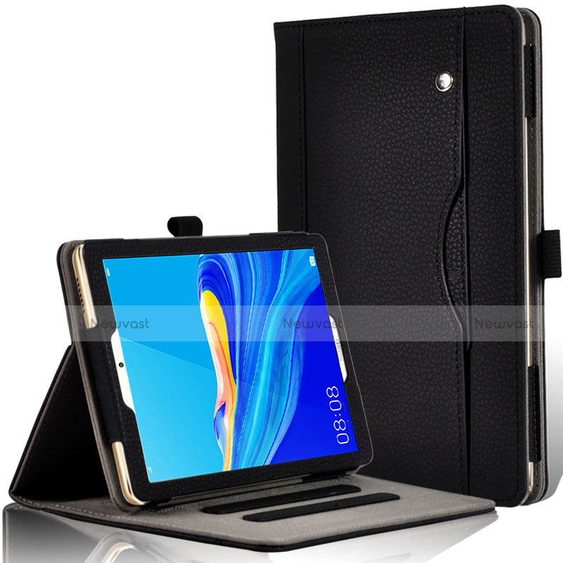 Leather Case Stands Flip Cover L07 Holder for Huawei MediaPad M6 8.4 Black
