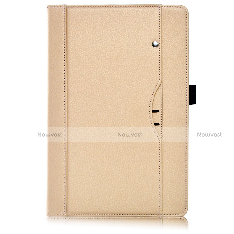 Leather Case Stands Flip Cover L07 Holder for Huawei MediaPad M6 8.4 Gold