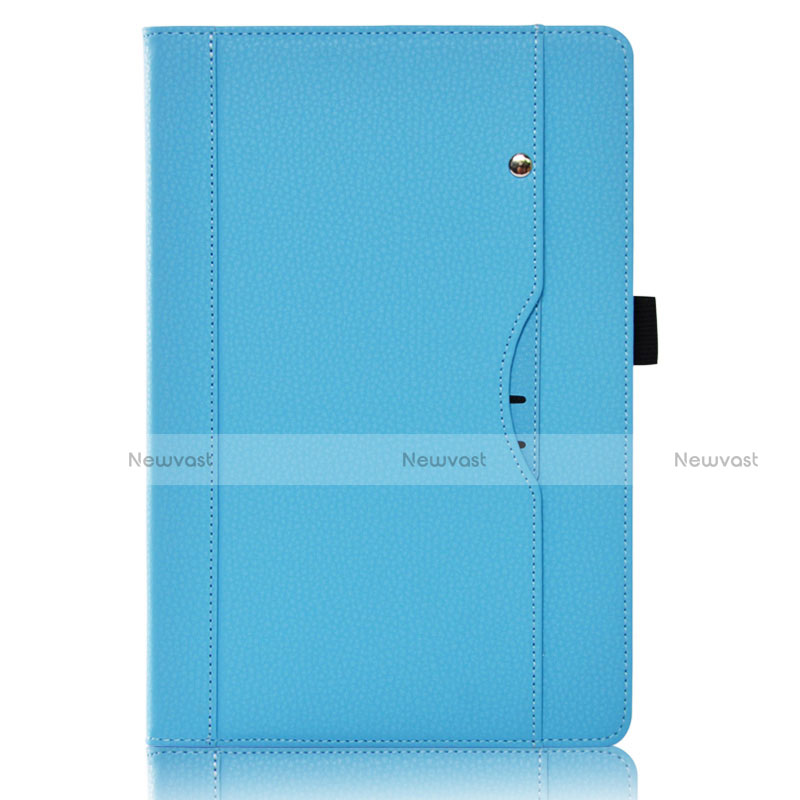 Leather Case Stands Flip Cover L07 Holder for Huawei MediaPad M6 8.4 Sky Blue