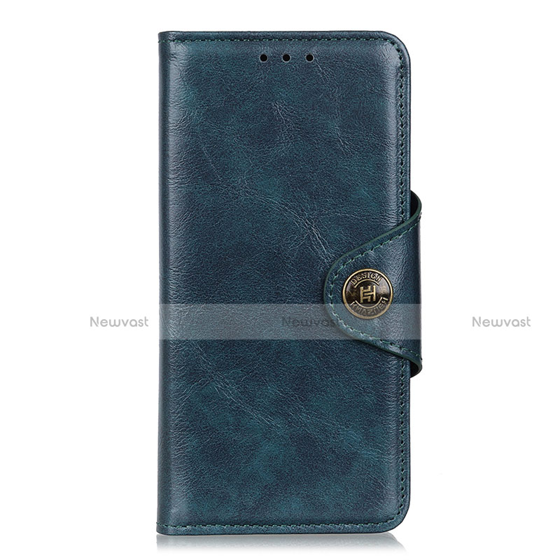 Leather Case Stands Flip Cover L07 Holder for Huawei Nova 8 SE 5G Blue