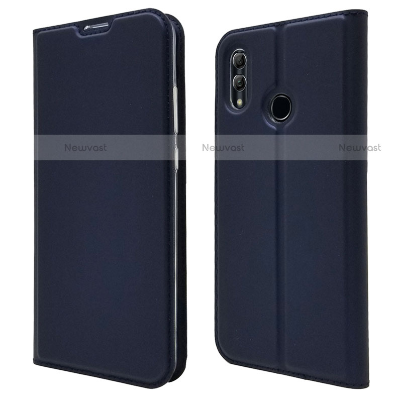 Leather Case Stands Flip Cover L07 Holder for Huawei P Smart (2019) Blue