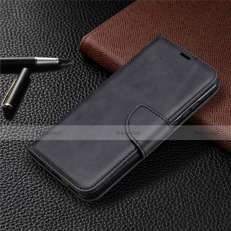 Leather Case Stands Flip Cover L07 Holder for Huawei P Smart (2020) Black
