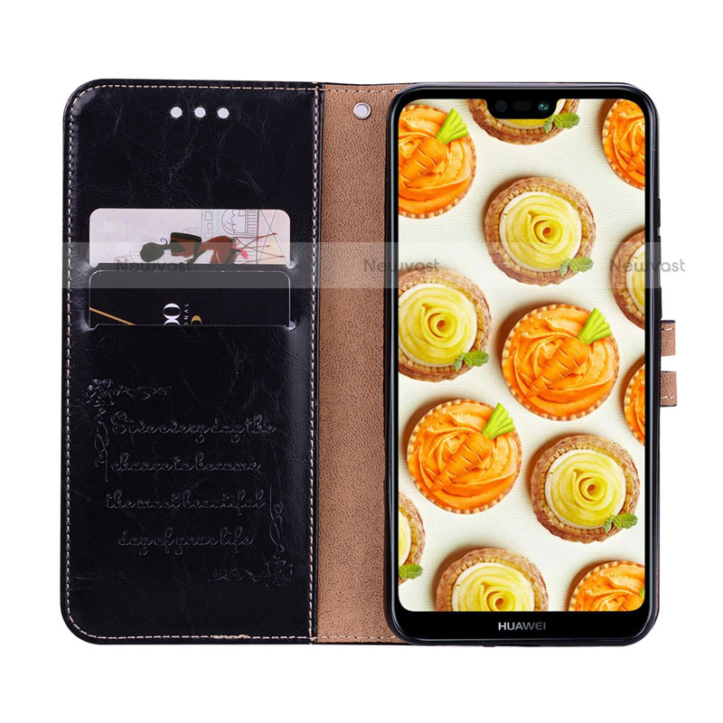 Leather Case Stands Flip Cover L07 Holder for Huawei P20 Lite