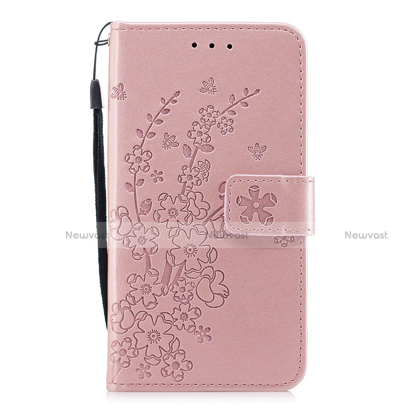 Leather Case Stands Flip Cover L07 Holder for Huawei P30 Pink