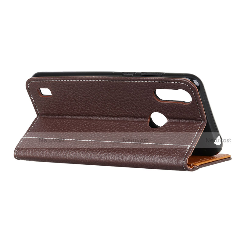 Leather Case Stands Flip Cover L07 Holder for Motorola Moto E6s (2020)