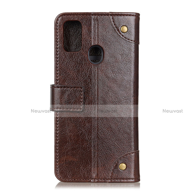 Leather Case Stands Flip Cover L07 Holder for Oppo A53s