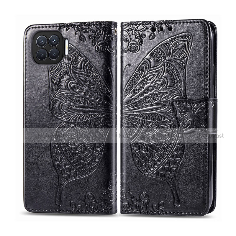 Leather Case Stands Flip Cover L07 Holder for Oppo Reno4 F