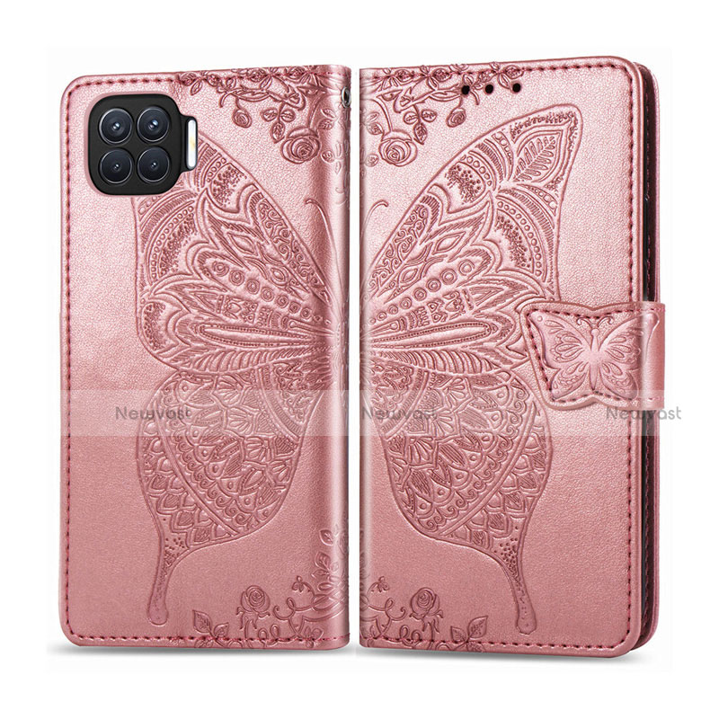 Leather Case Stands Flip Cover L07 Holder for Oppo Reno4 Lite