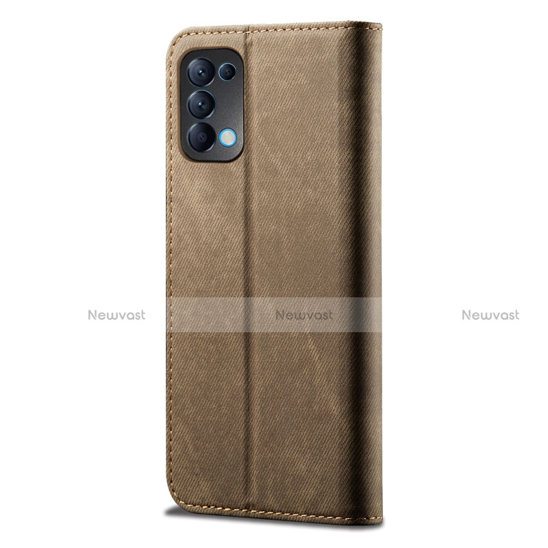 Leather Case Stands Flip Cover L07 Holder for Oppo Reno5 5G