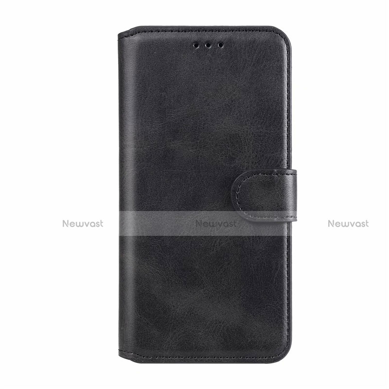 Leather Case Stands Flip Cover L07 Holder for Realme 6 Black