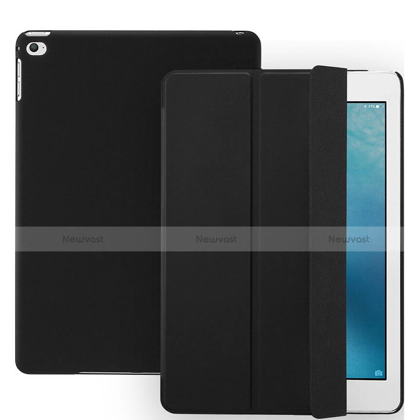 Leather Case Stands Flip Cover L08 for Apple iPad Mini 4 Black