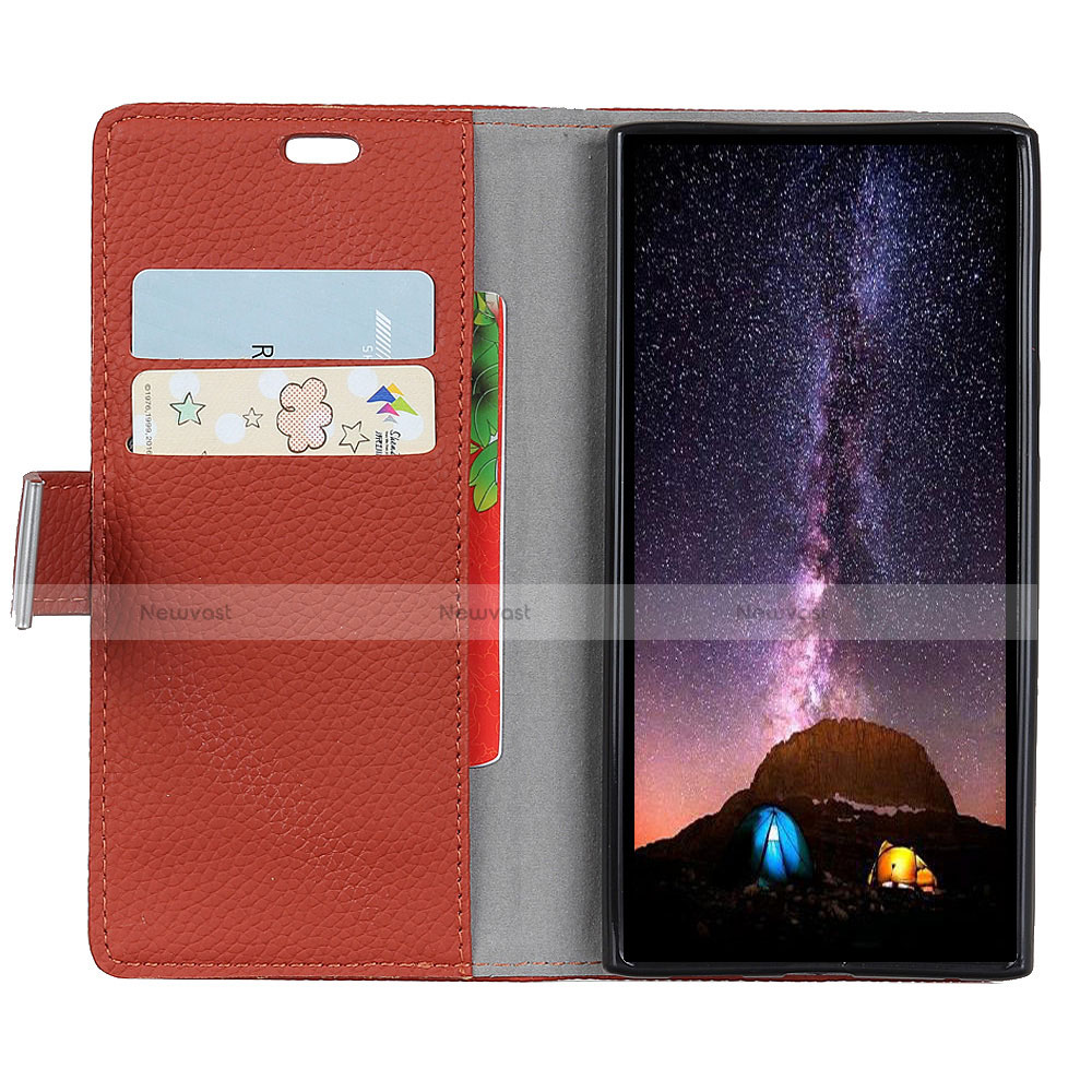 Leather Case Stands Flip Cover L08 Holder for Alcatel 1X (2019)