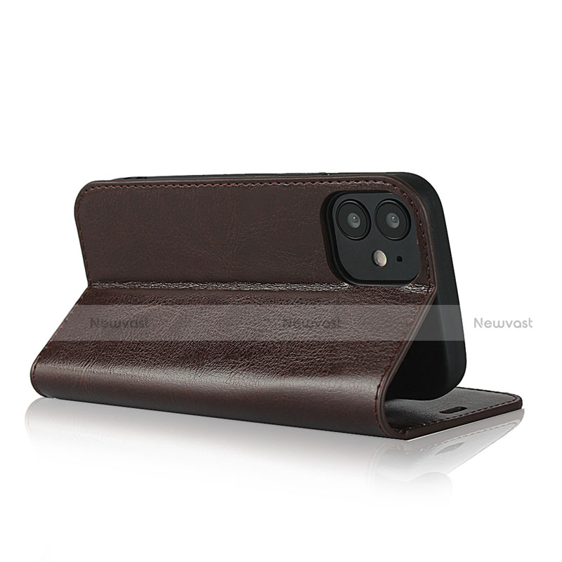 Leather Case Stands Flip Cover L08 Holder for Apple iPhone 12