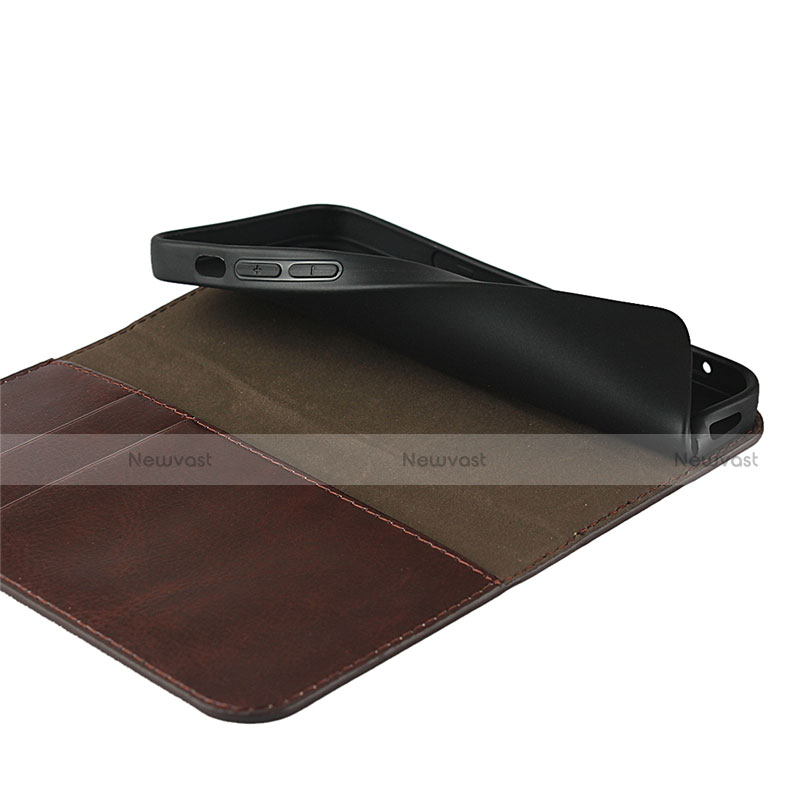 Leather Case Stands Flip Cover L08 Holder for Apple iPhone 12