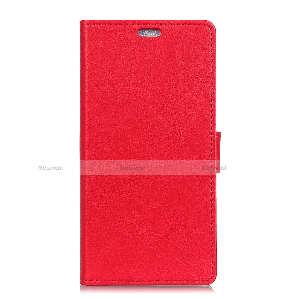Leather Case Stands Flip Cover L08 Holder for Asus Zenfone 5 ZE620KL Red