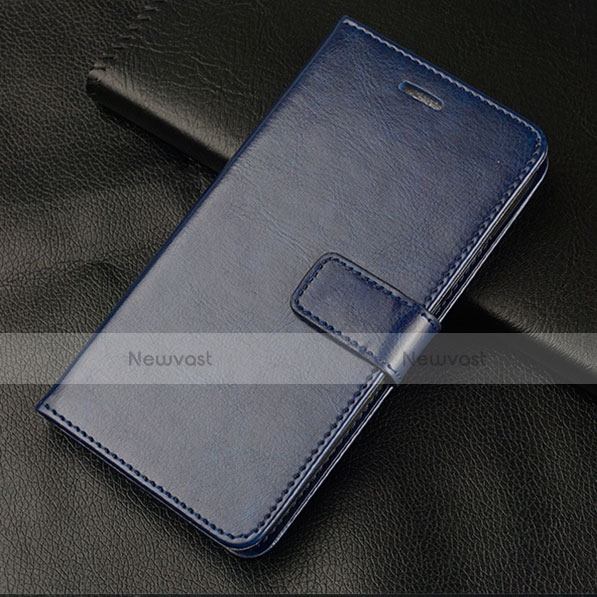 Leather Case Stands Flip Cover L08 Holder for Huawei Honor 10 Lite Blue