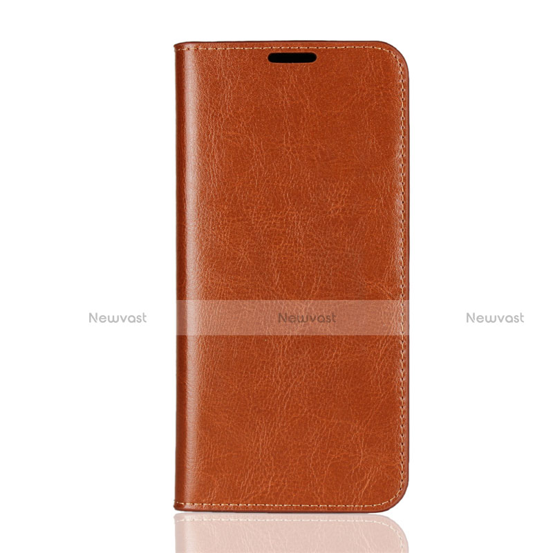 Leather Case Stands Flip Cover L08 Holder for Huawei Honor 8X Orange