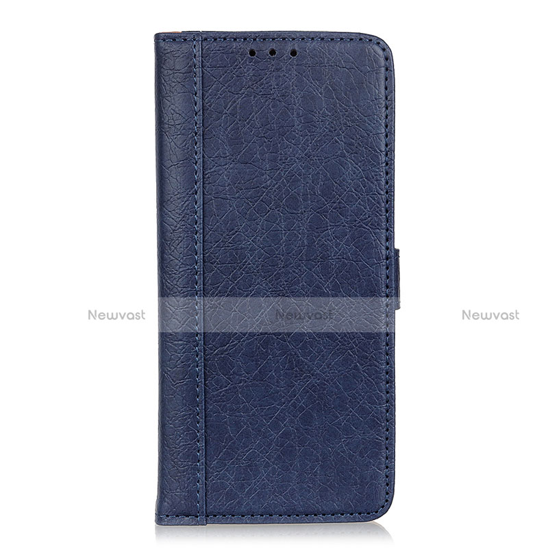 Leather Case Stands Flip Cover L08 Holder for Huawei Nova 8 SE 5G Blue