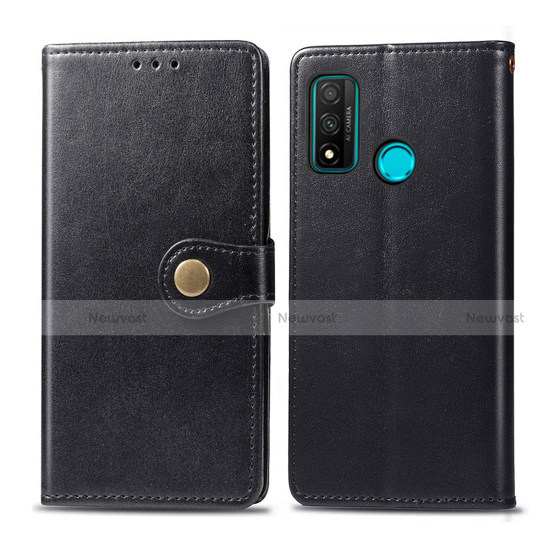 Leather Case Stands Flip Cover L08 Holder for Huawei Nova Lite 3 Plus Black