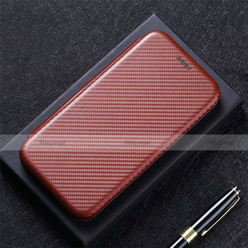 Leather Case Stands Flip Cover L08 Holder for Huawei P Smart (2021)