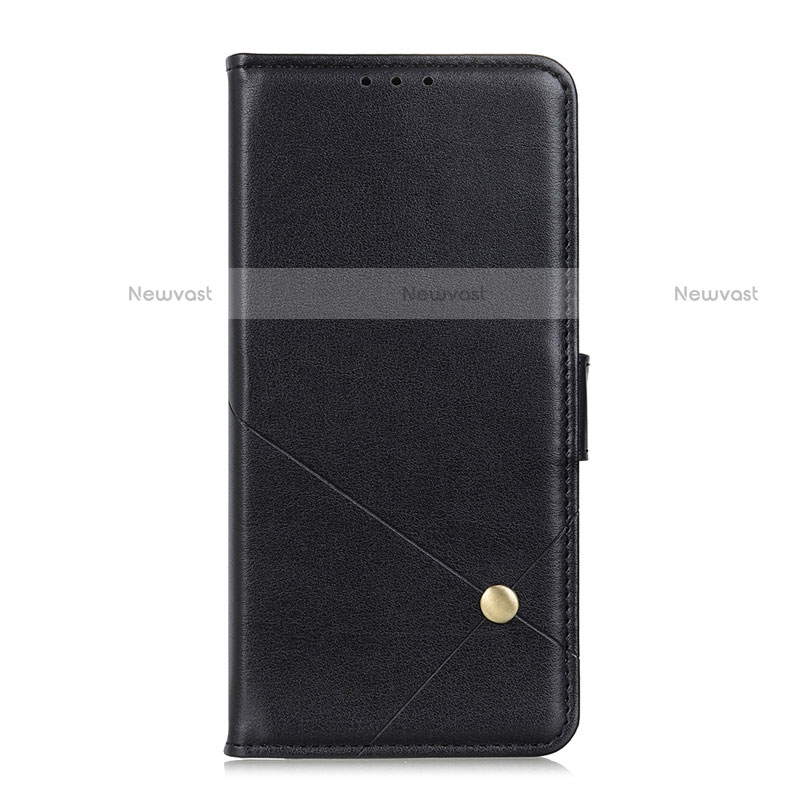 Leather Case Stands Flip Cover L08 Holder for LG K62 Black