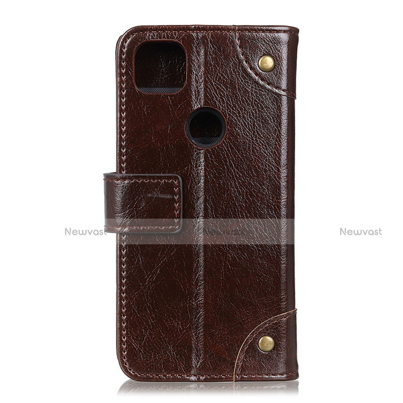 Leather Case Stands Flip Cover L08 Holder for Motorola Moto G 5G