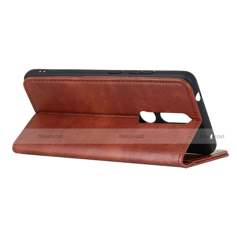 Leather Case Stands Flip Cover L08 Holder for Nokia 2.4