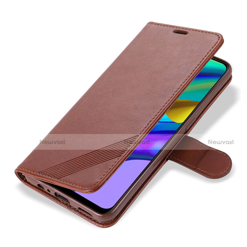 Leather Case Stands Flip Cover L08 Holder for Oppo Reno4 F