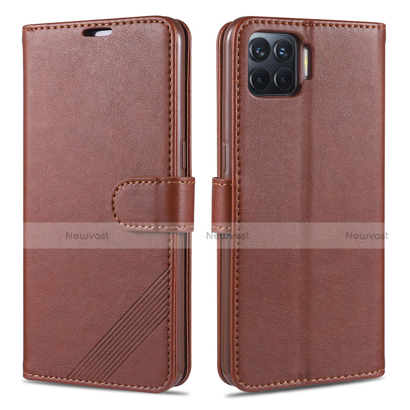 Leather Case Stands Flip Cover L08 Holder for Oppo Reno4 Lite