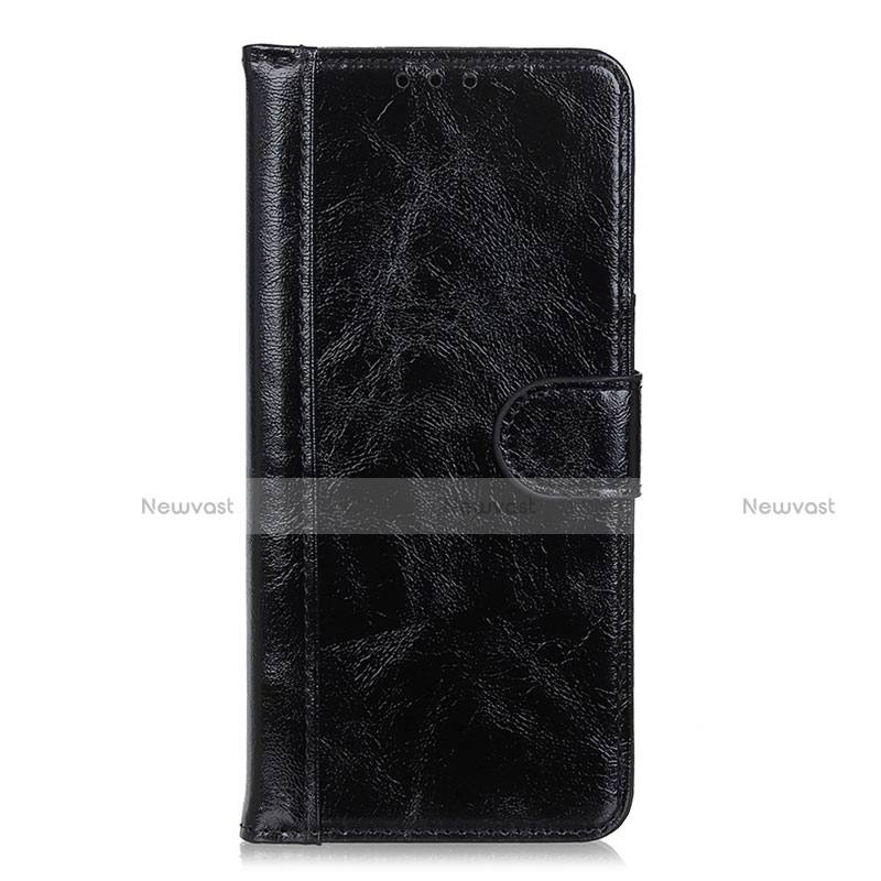 Leather Case Stands Flip Cover L08 Holder for Oppo Reno5 Pro 5G Black