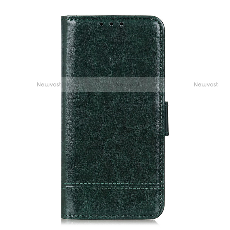 Leather Case Stands Flip Cover L08 Holder for Realme C11 Green