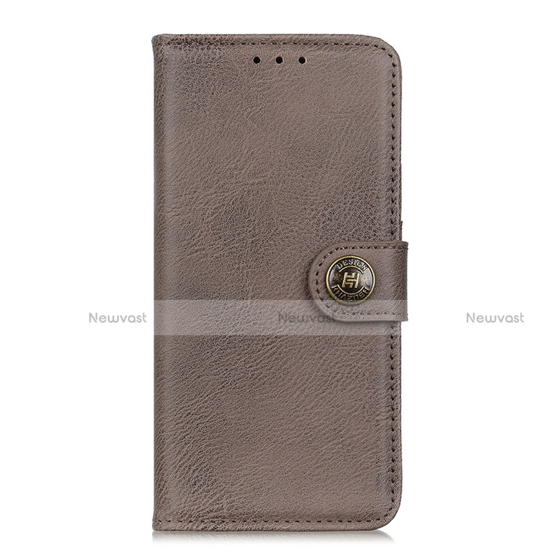 Leather Case Stands Flip Cover L08 Holder for Samsung Galaxy S20 FE 5G Gray