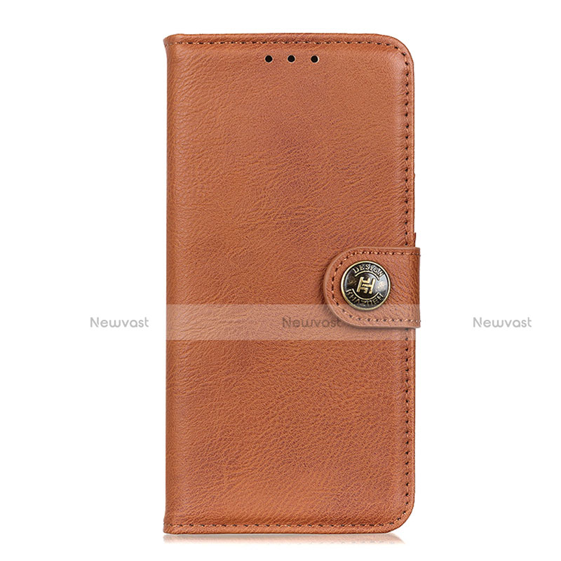 Leather Case Stands Flip Cover L08 Holder for Samsung Galaxy S20 Lite 5G Orange