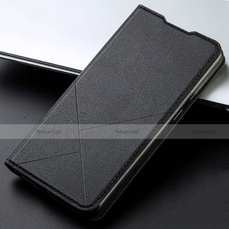 Leather Case Stands Flip Cover L08 Holder for Xiaomi Redmi 8 Black
