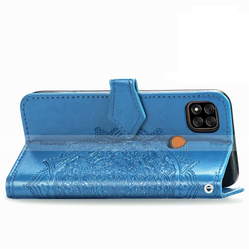 Leather Case Stands Flip Cover L08 Holder for Xiaomi Redmi 9C