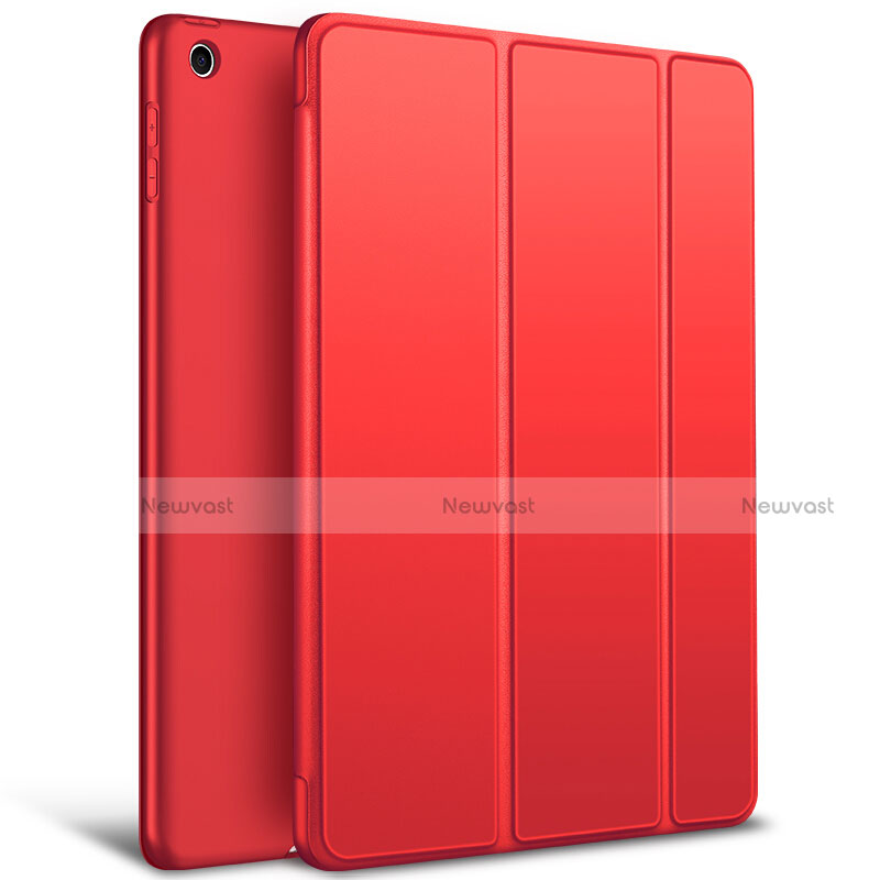 Leather Case Stands Flip Cover L09 for Apple New iPad 9.7 (2017) Red
