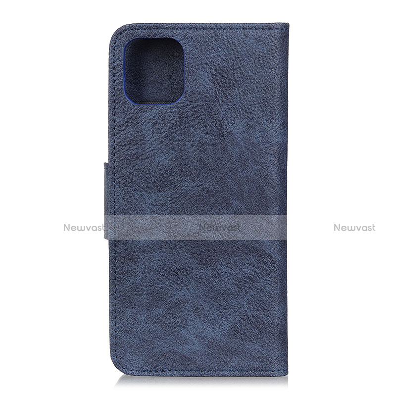 Leather Case Stands Flip Cover L09 Holder for Huawei Honor 30S Blue