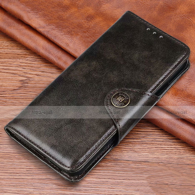 Leather Case Stands Flip Cover L09 Holder for Huawei Honor 9C Gray