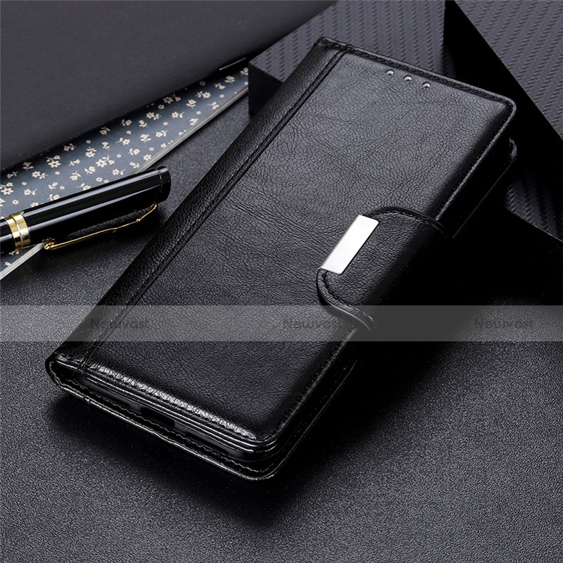 Leather Case Stands Flip Cover L09 Holder for Huawei P40 Lite Black