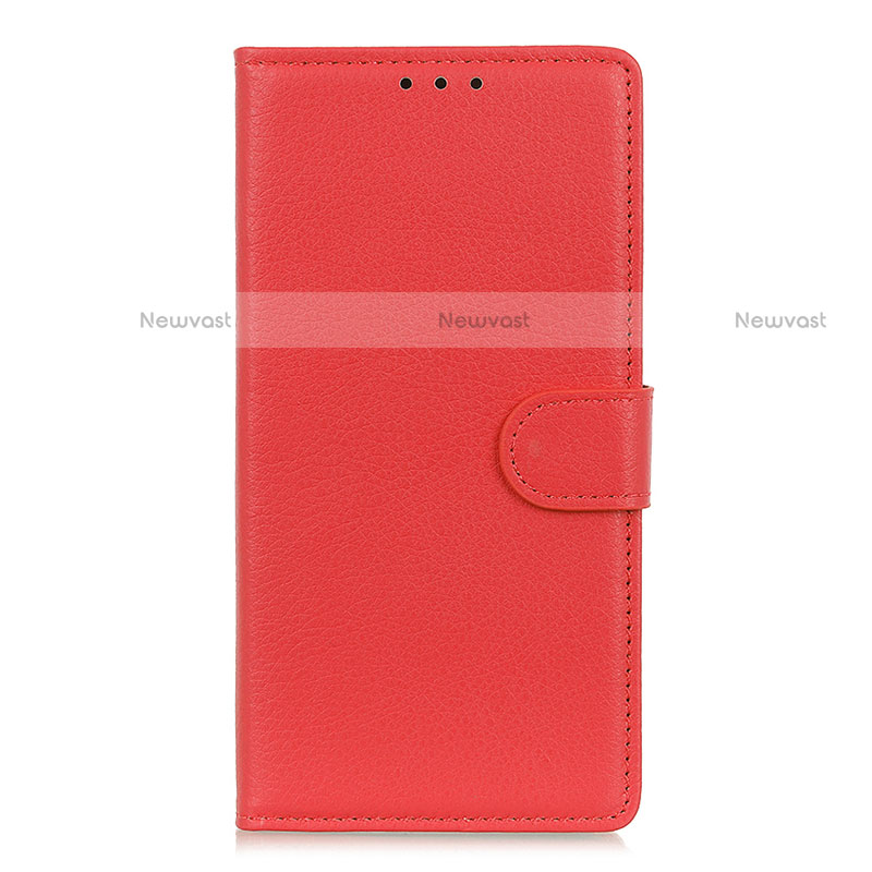 Leather Case Stands Flip Cover L09 Holder for LG K41S Red